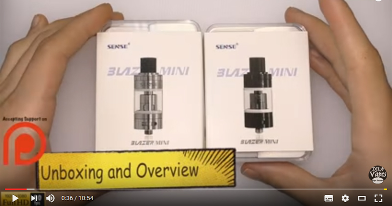 Sense Blazer mini Unboxing + First Impressions - DJLsb Vapes